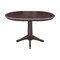 International Concepts Round 36 in Rd Top Pedestal Table, 12 in Leaf, 28.9 inH, Dining Height, Rich Mocha, 36 in W, Wood K15-36RXT-27B - alternate 2